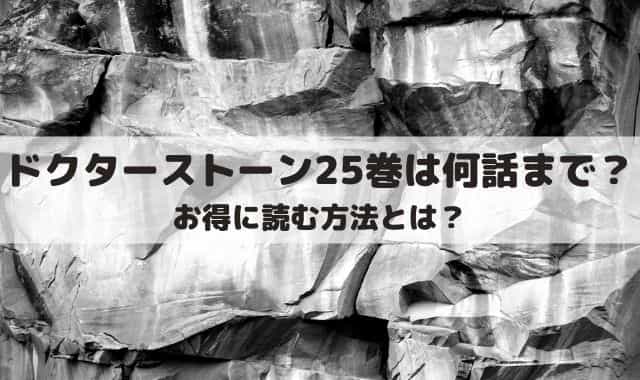 ドクターストーン25巻は何話まで 無料で読む方法は ワンピース東京リベンジャーズネタバレ考察サイト